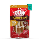 Imaginelles Pow Chicken & Peanut Butter Twisted Sticks Meaty Dog Treat - 4 Pieces - 200g - Zigly