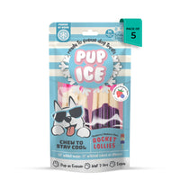 Imaginelles Pup Ice Rocket Lollies Blueberry & Strawberry Dog Treat - 2 Pieces - 90g