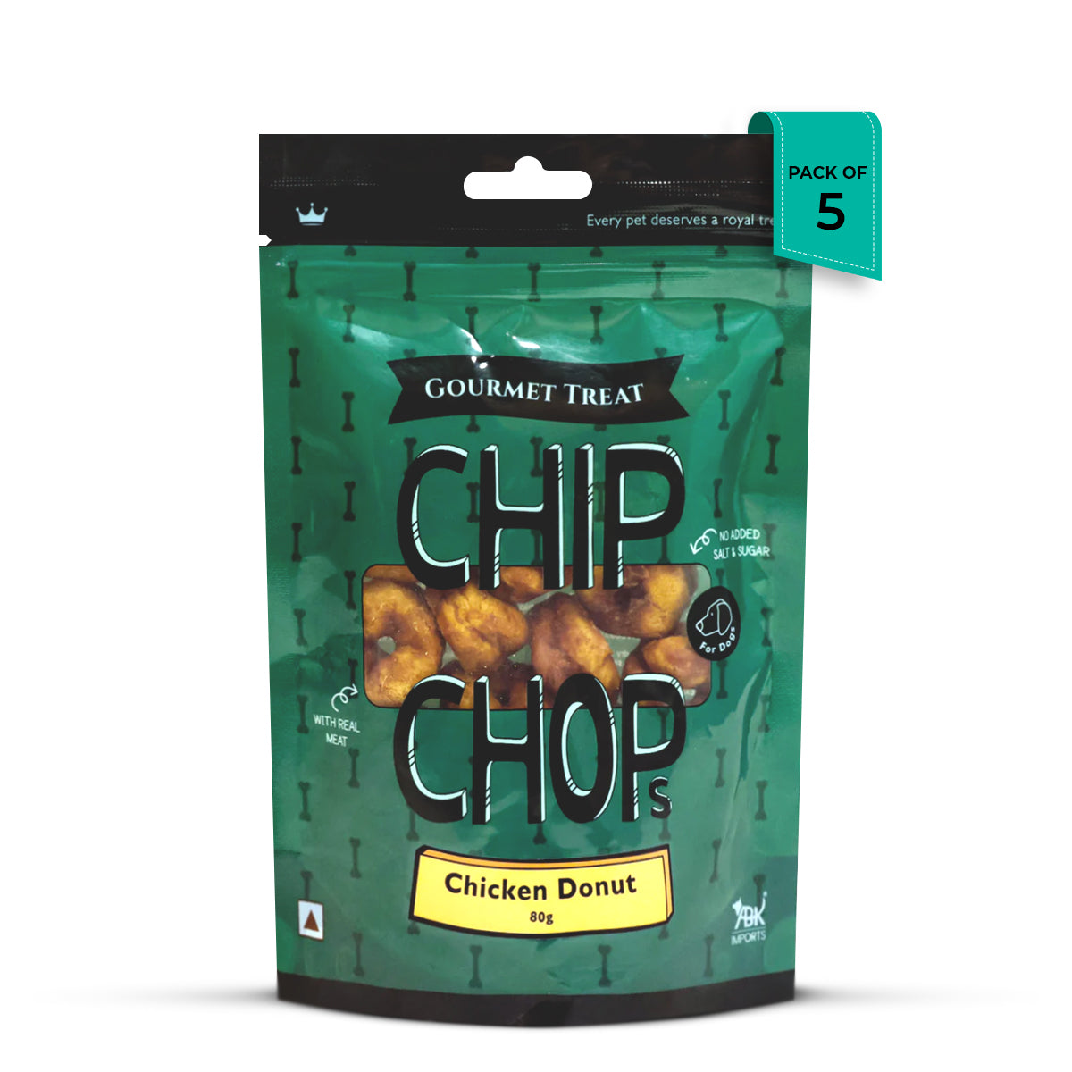 Chip Chops Chicken Donuts Dog Meaty Treat – 80g