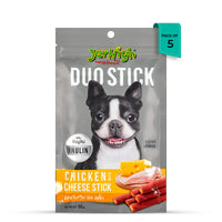 JerHigh Duo Stick Chicken with Cheese Dog Meaty Treat - 50g