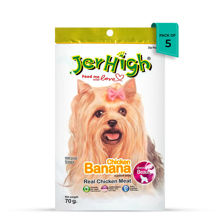 JerHigh Banana Dog Meaty Treat - 70g