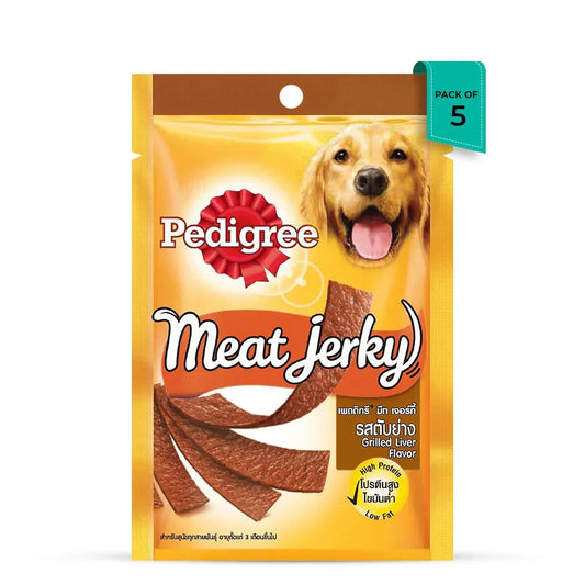 Pedigree Meat Jerky Grilled Liver Adult Dog Meaty Treat - 80g - Zigly