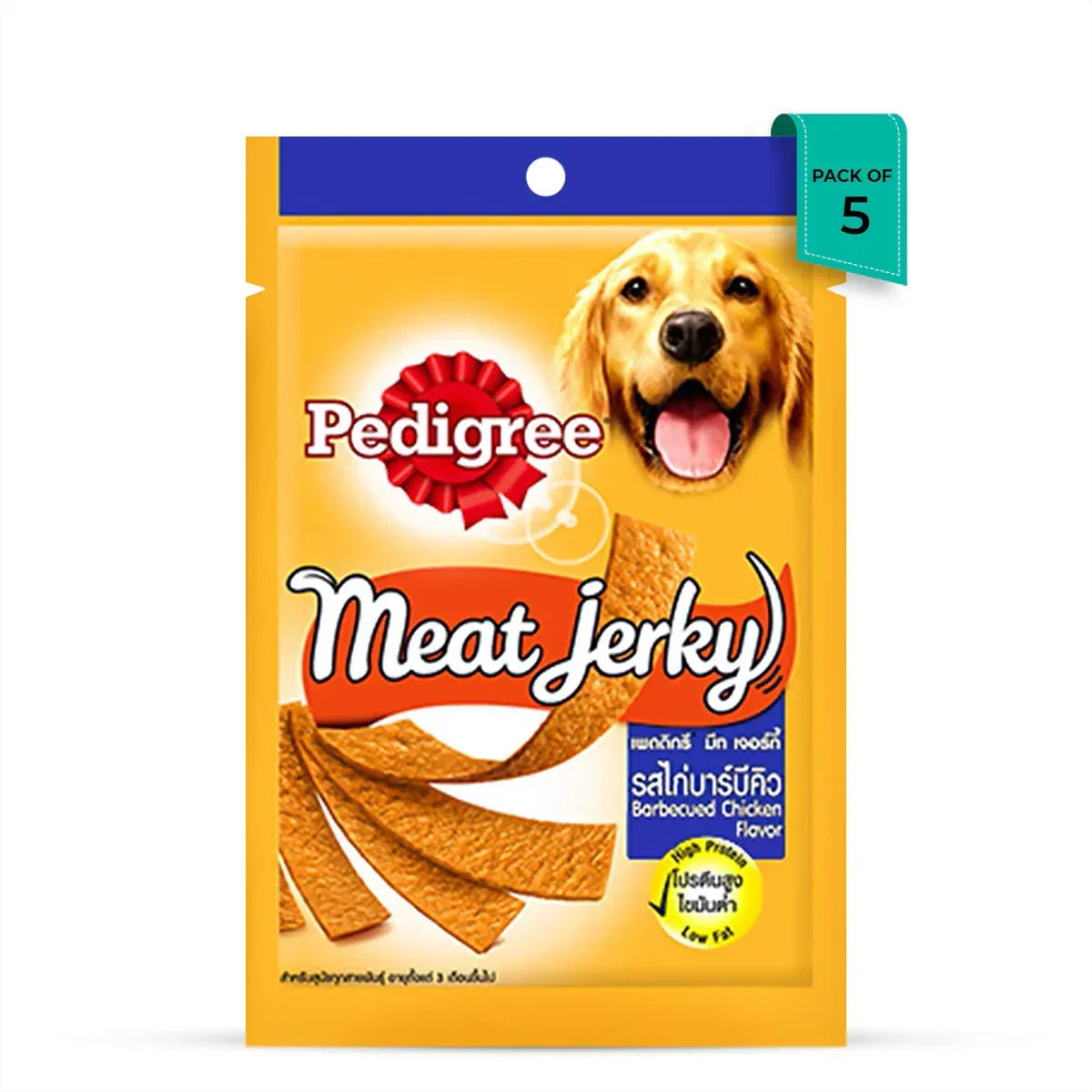 Pedigree Meat Jerky Barbecued Chicken Adult Dog Meaty Treat - 80g - Zigly