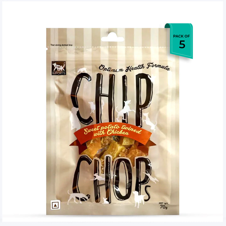Chip Chops Sweet Potato Twined with Chicken Dog Meaty Treat - 70g