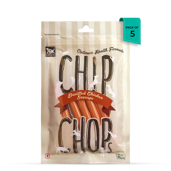 Chip Chops Chicken Sausages Dog Meaty Treat – 75g