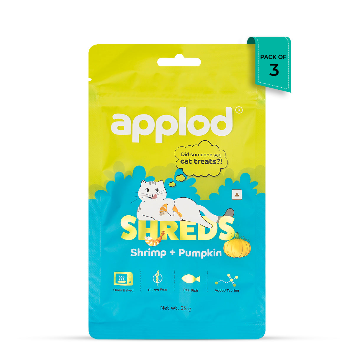 Applod Shrimp with Pumpkin Cat Treat - 35g