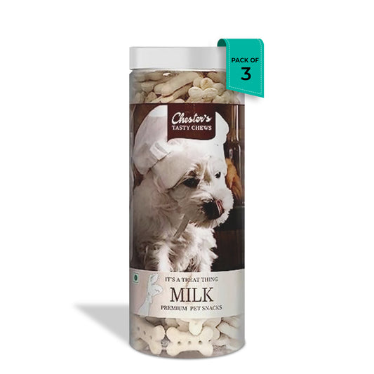 Chesters Tasty Chews Milk Flavour Dog Biscuit 700g