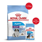 Royal Canin Giant Puppy Dry Food-3.5kg + Maxi Puppy Wet Dog Food (140gm x 2) - Zigly