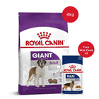 Royal Canin Giant Adult Dry Dog Food - 4 kg + Maxi Adult Wet Dog Food (140gm x 3) - Zigly