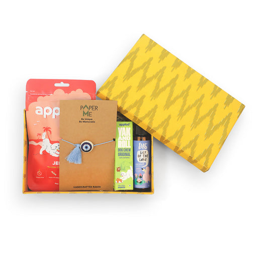 Zigly Nazar Repellent Dog Rakhi Hamper