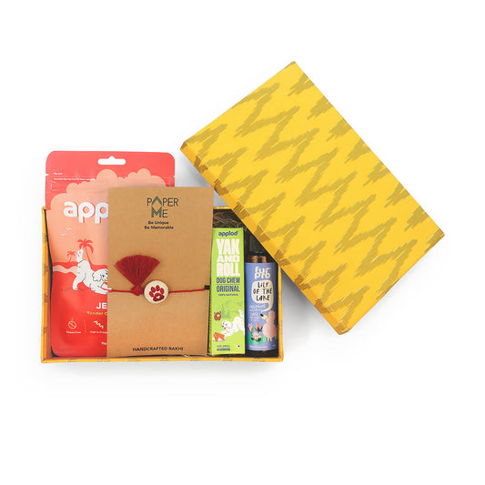 Zigly Lifetime Paw-mise Dog Rakhi Hamper