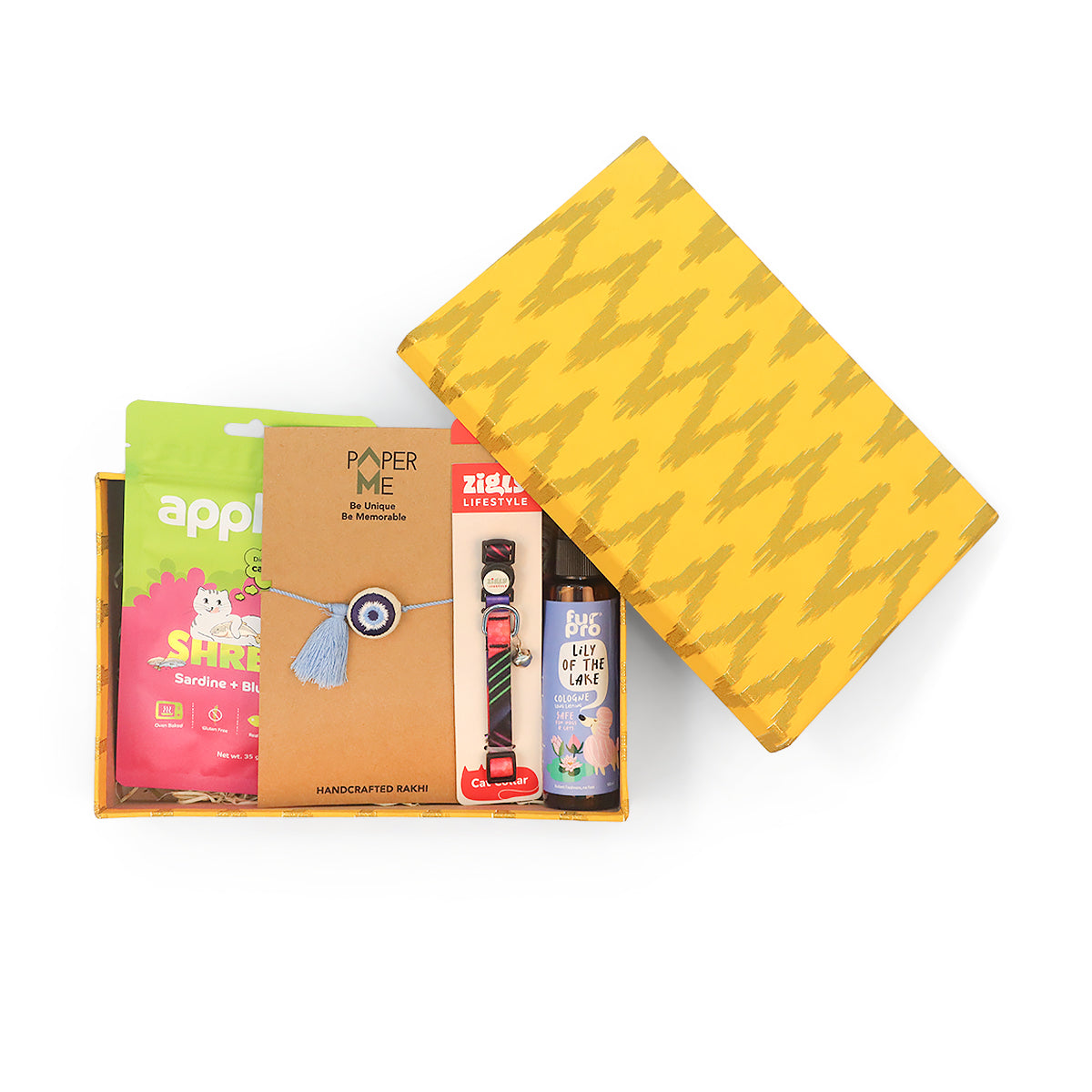 Zigly Nazar Repellent Cat Rakhi Hamper