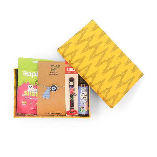 Zigly Nazar Repellent Cat Rakhi Hamper