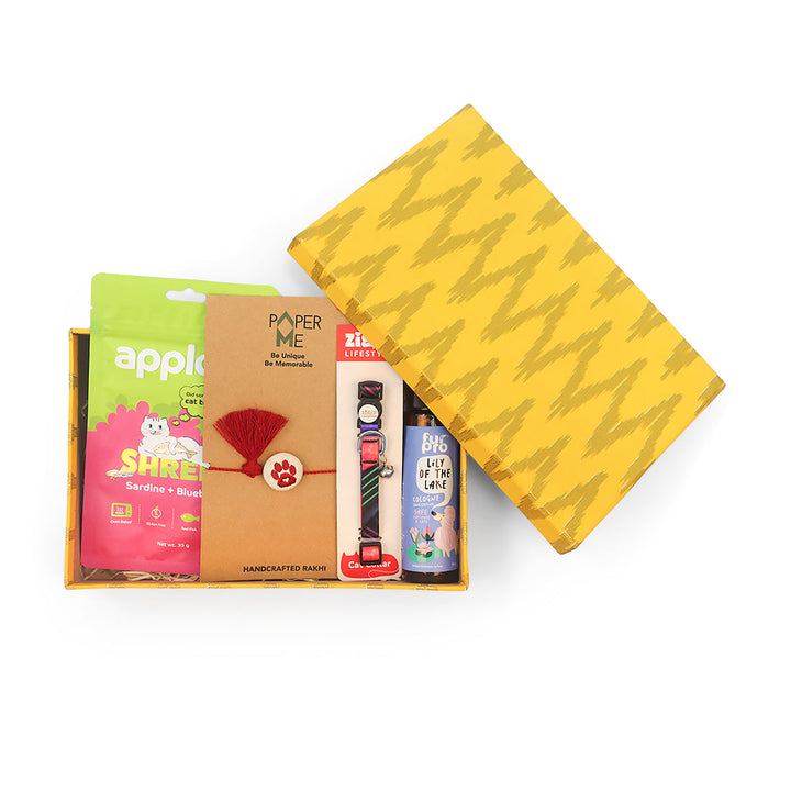 Zigly Lifetime Paw-mise Cat Rakhi Hamper