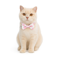 ZL Rosy Dot Bell & Bow Cat Collar