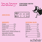 Schesir Baby Kitten Wholefood, Chicken and Salmon Kitten Wet Food - 70g