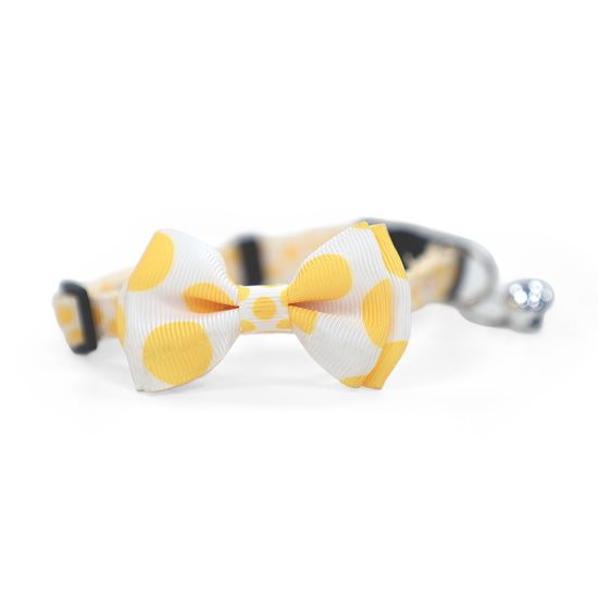 ZL Sunny Dot Bell & Bow Cat Collar