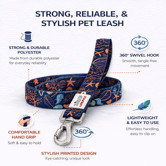 Zigly Lifestyle Tropical Blaze Dog Leash