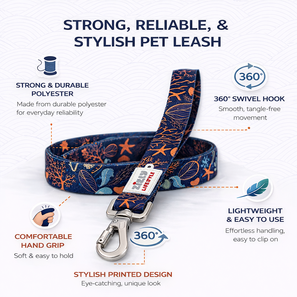 Zigly Lifestyle Tropical Blaze Dog Leash