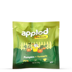 Applod Pumpkin Dog Biscuit with Turmeric - 25g (Sample) - Zigly
