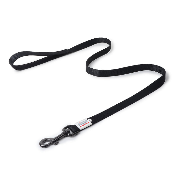 ZL Classic Padded Dog Leash – Black