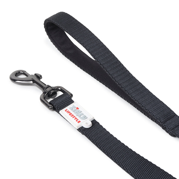 ZL Classic Padded Dog Leash – Black