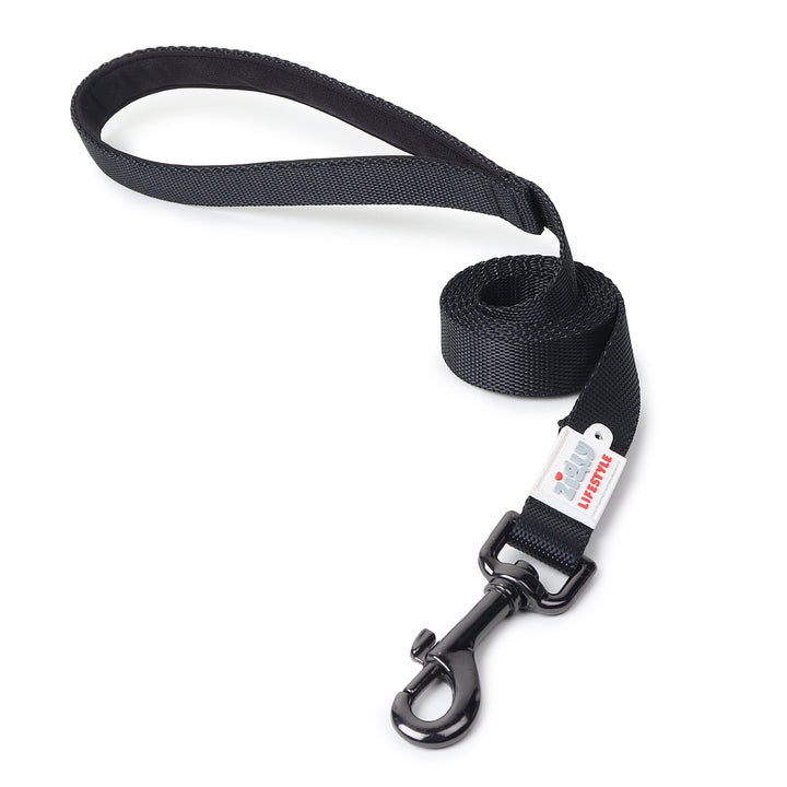 ZL Classic Padded Dog Leash – Black