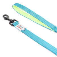 ZL Classic Padded Dog Leash – Neon Green