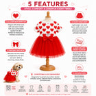 ZL Love Stitch Ruby Heart Dog Dress