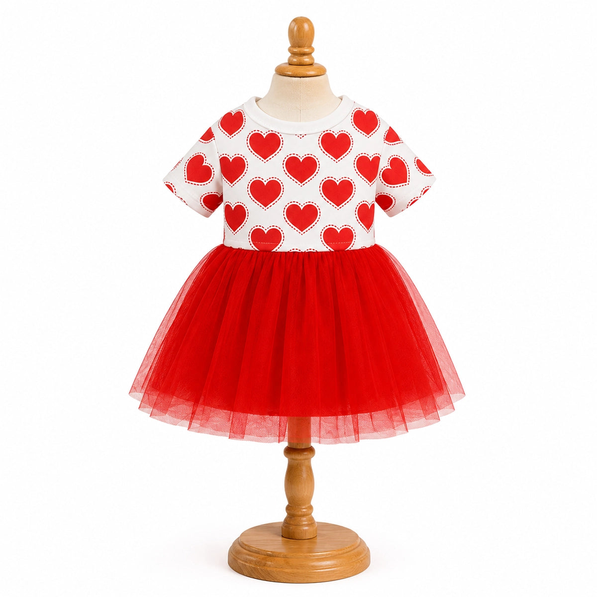 ZL Love Stitch Ruby Heart Dog Dress