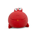 Zigly Lifestyle ZL Lil Froggo red squeaker dog toy with a smiling face