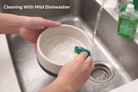 ZL Rice Husk Dog Bowl – Green