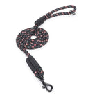 ZL Reflective Rope Dog Leash - Black - Zigly