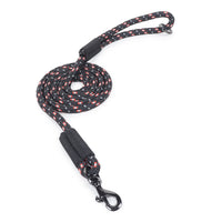 ZL Reflective Rope Dog Leash - Black