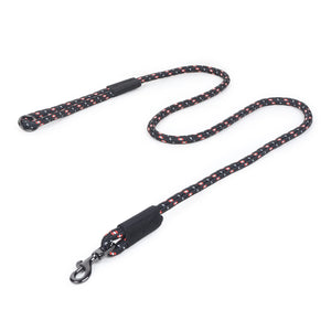 ZL Reflective Rope Dog Leash - Black - Zigly