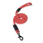 ZL Reflective Rope Dog Leash - Red  - Zigly