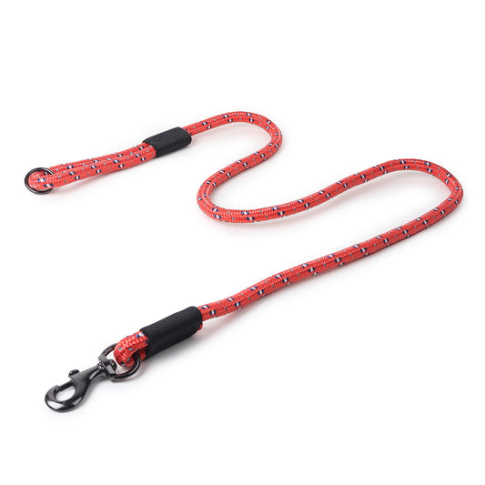 ZL Reflective Rope Dog Leash - Red 