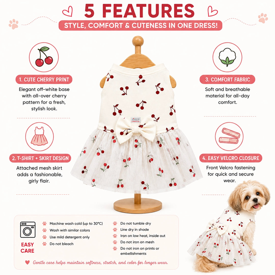 ZL Tropical Farm Cherry Dog Dress