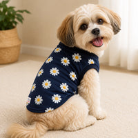 ZL Tropical Farm Daisy Flower Dog T - Shirt