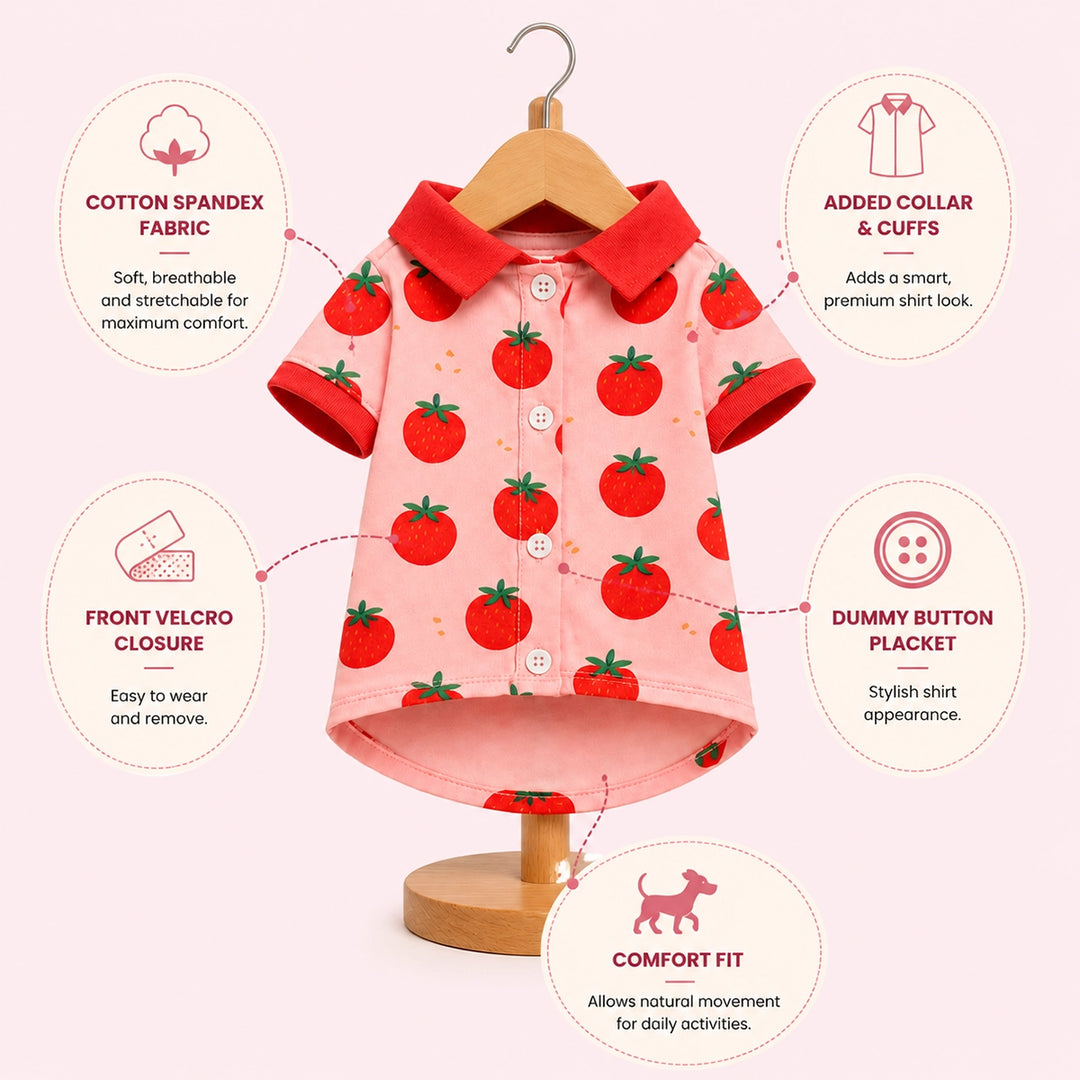 ZL Tropical Farm Tomato Dog Shirt