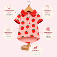 ZL Tropical Farm Tomato Dog Shirt
