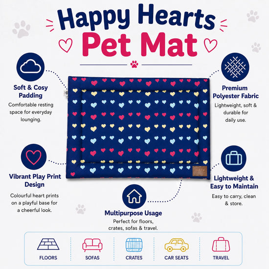 ZL Happy Hearts Pet Mat