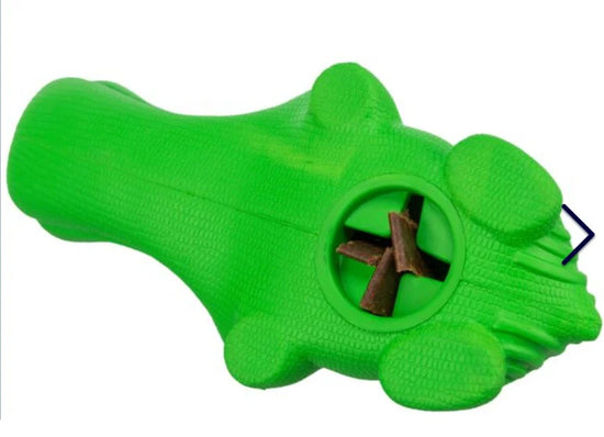 Trixie Snack Crocodile Natural Rubber Dog Toy 18cm - Green