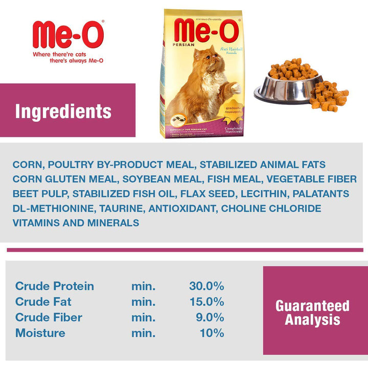 Me-O Persian Anti-Hairball Formula - Adult Dry Cat Food - 6.8kg