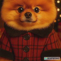 ZL Varsity Plaid Dog Jacket - Rust