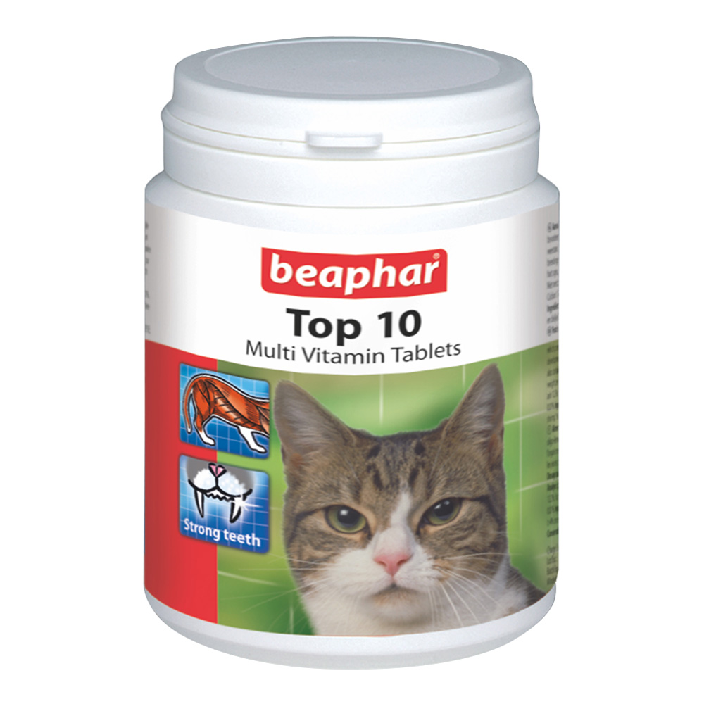 Beaphar Top 10 Mutlivitamin Cat Supplement - 30 Tablets