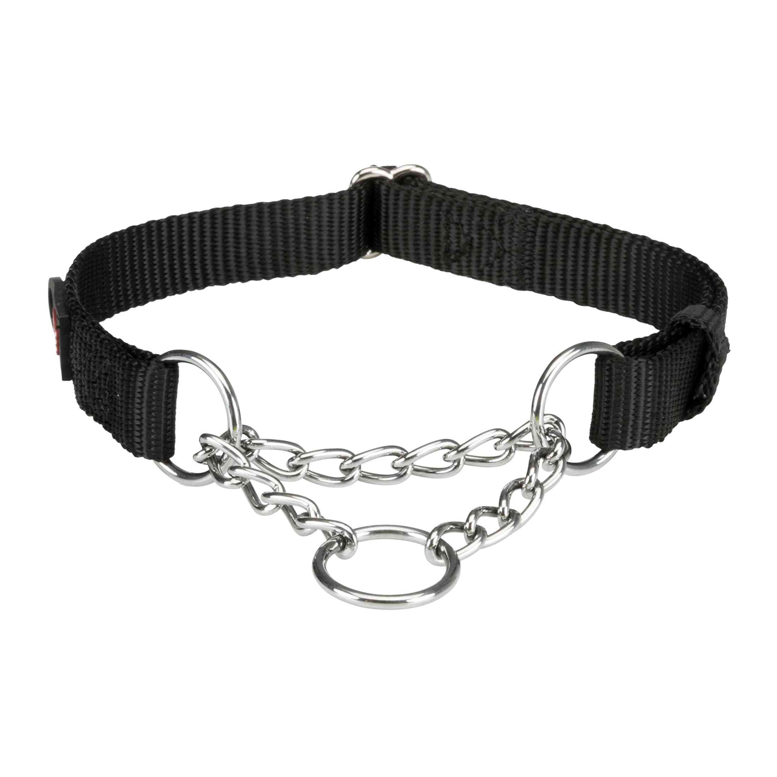 Trixie Premium Stop-the-pull Nylon Collar Black S-M (30-40 cm/15 mm)