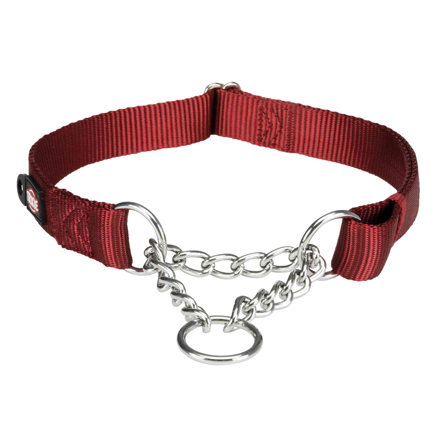 Trixie Premium Stop-the-pull Nylon Collar Burgundy M-L (35-50 cm/20 mm) - not to be enabled