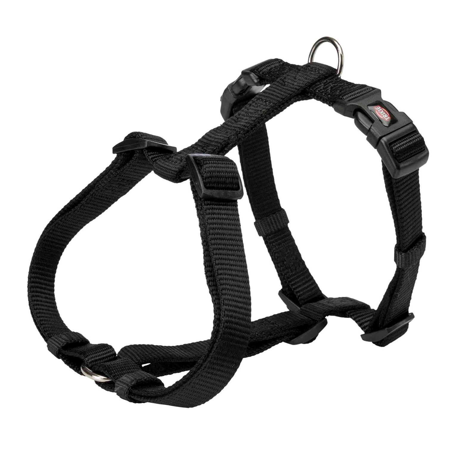 Trixie Premium Nylon H Type Dog Harness Black S-M (42â€“60 cm/15 mm)