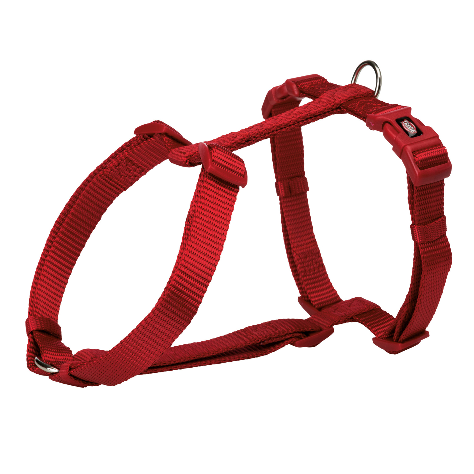 Trixie Premium Nylon H Type Dog Harness Red S-M (42â€“60 cm/15 mm)